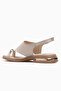 2610114Y Women's Genuine Leather Comfort Sandals with Toe Loop - 3