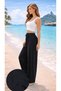 Women's Elastic Waist Lace-Up Loose-Leg Ayrobin Pants - Summer Anti-Sweat Fabric - m / L / XL / 2XL - 3