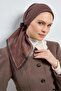 وشاح تينسل مونار بنمط متاهة باللون القرفة 90×90 - 3