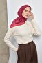 وشاح تينسل مونار بنمط ميدالية أحمر 90×90