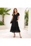 Women's Modal Belted Chiffon Dress - 2