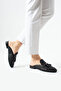 Fable Genuine Leather Black Daily Comfortable Women's Slippers - 4