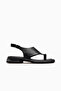 2610114Y Women's Genuine Leather Comfort Sandals with Toe-Loop Closure