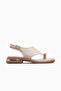 2610114Y Women's Genuine Leather Comfort Sandals with Toe Loop