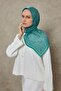 Tencel Monare Scarf Medallion Pattern Patina Green 90X90 - 2