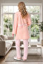 New Season Summer Lace Detailed Shawl Collar Design Short Sleeve Buttoned Dressing Gown Pajama Set - 4