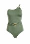 One-Shoulder Swimsuit with Accessories - 2