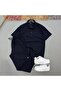 Raporlu Ottoman Brown Half-Zip Tshirt - White Pants Set - 2