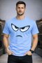 Unisex Oversize T-Shirt with Angered Eyes Printed 100% Cotton T-Shirt Comfortable Fit