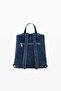 Small Denim Backpack with Printed - 3