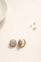 Sparkling Square Stone Minimal Earrings - 3