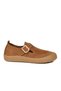 Premium Tan Genuine Leather Lightweight Flexible Women's Casual Shoes 234 Z - 3