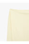 Sandy Fabric Slim Fit Long Sleeve Boat Neck Off Shoulder T-Shirt - 5