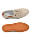 Beige Genuine Leather Orthopedic Flexible Lightweight Women's Casual Shoes 3030 Z - 6