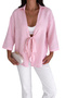 Women's Tie-Detail Summer Shirt – Blue Breeze - 2