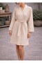 Double Layered Thin Muslin Fabric Women's Dressing Gown / Kimono - 2