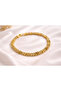 Standard Clasp Steel Bracelet with V-Shaped Zircon Stones - 2