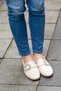 26484214 Eren Shoes&Bag Genuine Leather Stone Buckle Soft Casual Women's Ballerina Shoes Beige - 6