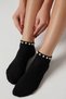 2-Piece Women's Socks Set with Pearl Detail in Gift Box – Stylish & Elegant Black Premium Socks