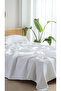 Square Woven Modern Single-Person Pique - Breathable Cotton Waffle Bedspread - 2