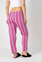 3-Piece Cotton Thin Breathable Fabric Ribbon Waist Detail Solid Pocketless Women's Pajama Bottoms - 4
