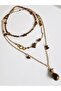 Natural Tiger's Eye Steel Combination Necklace That Can Be Used Separately - 2