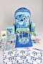 X Dekomus Licensed "Iconic Blue Collection" Stationery Set School and Pen Bag, 500 ml Mata