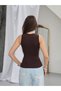 Zeylina- Women's Stoned Ribbed Athlete Top Flexible Cotton Fabric S-M-L-Xl - 4