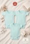 2-12 Years Old 3-Piece Green Baby Kids Bodysuit 100% Cotton Flexible Fit Short Sleeve Snap Fastener Bodysuit - 7