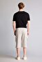 Slim Fit Slim Fit Basic Plain Capri Shorts with Cargo Pockets T4693Az26Sm - 5