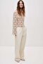 Denim pull-on trousers