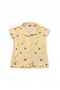 Girls' Pajama Set Summer Yellow Color Lemon Patterned Cotton Short Sleeves - 7