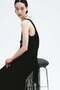 Linen-blend scarf-detail dress - 3