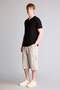 Slim Fit Slim Fit Basic Plain Capri Shorts with Cargo Pockets T4693Az26Sm