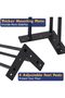 4Pcs Set Black Hairpin Furniture Legs, 40" Metal Table Legs with Rubber Floor Protectors for - 2