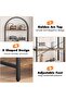 Arched Bookshelf 180cm, 4-Tier Modern Industrial Open Bookcase - 6