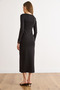 Women's Black Collar Cuff Lace Detailed Maxi Dress Elb-19002623 - 6