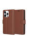 Husa pentru iPhone 14 Pro, Techsuit, PU, Maro