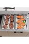 Food Pans 6-Pack - 10cm Deep Commercial Stainless Steel Hotel Pans w/Anti-Jamming Design, Lid - 3
