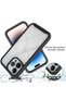 Case for iPhone 15 Pro, Techsuit, TPU, Black - 3