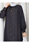 Women's Long Shirt and Trousers Plus Size Two-Piece Hijab Denim Set - 2