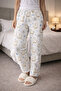 100% Cotton Knitted Elastic Waist Printed Patterned Stylish and Comfortable Women's Pajamas Single Bottom