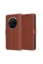 Case for Honor Magic7 Pro, Leather Folio, shockproof, brown
