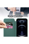 Husa pentru iPhone 12 Pro Max, Techsuit, PU, Verde - 5