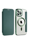 Husa pentru iPhone 12 Pro Max, Techsuit, PU, Verde - 2