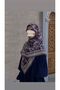 وشاح قطني ناعم بنقشة نازينين - أرجواني