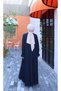 Half Sleeve Umre Set Navy Blue Hnt7050 - 7