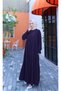 Half Sleeve Umre Set with Inner Layer, Plum Color Hnt7050 - 4