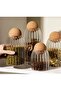 Set of 4 Glass Storage Jars with Cork Ball Lids – Spices, Pasta, Breakfast Organizer - 3