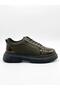 Ba0245 Brown Patent Leather Parachute Detailed Smart Rubber Laces High Sole Casual Men's Shoes - 7